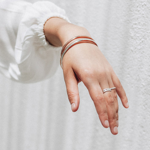 Half Round Band in Yellow Gold